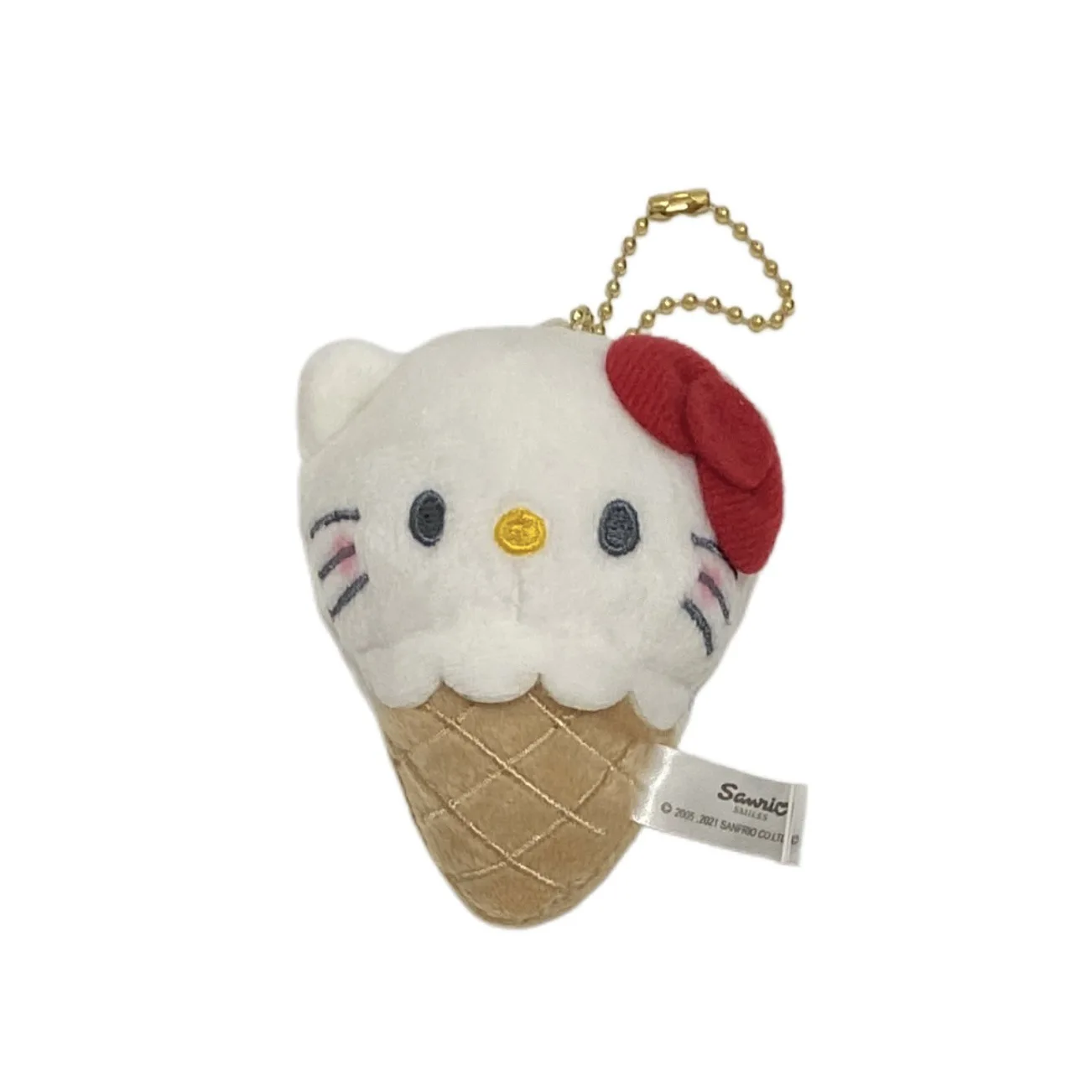 Sanrio Kawaii Hello Kitty Toys Keychain Pendant Doll Ice Cream Cone Cartoon Bag Pendant Accessories Girl's Surprise Xmas Gift