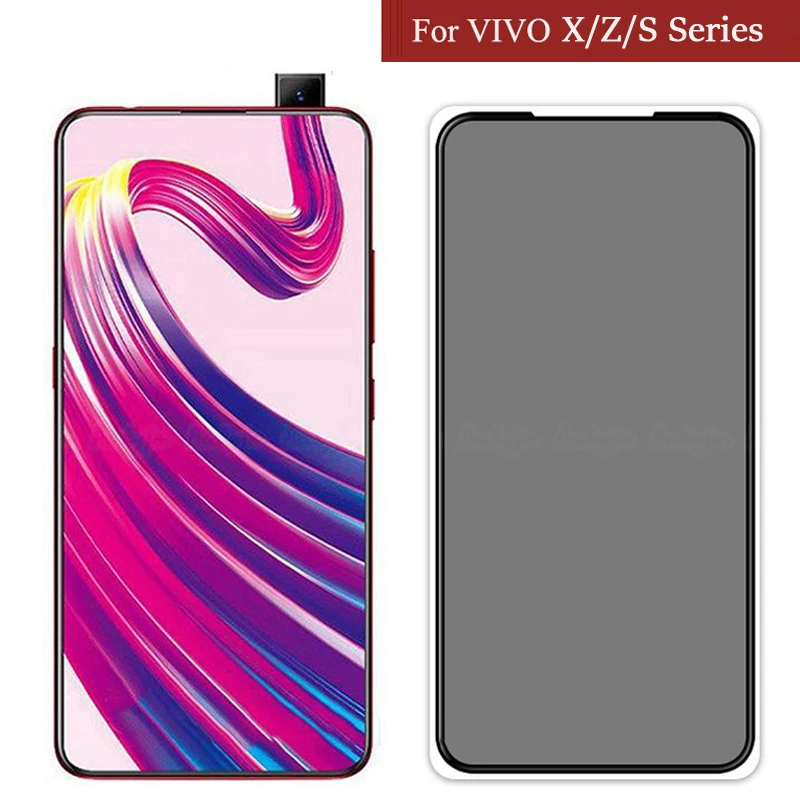2 قطعة حامي شاشة الخصوصية ل VIVO X200 X21 X23 X27 X30 Pro Mini X50 X60 X70 X80 lite X100S S1 مكافحة التجسس 9H الزجاج المقسى