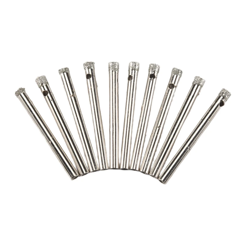 

10Pcs 5Mm Diamond Grit Hole Saw Drill Bit For Tile Glass