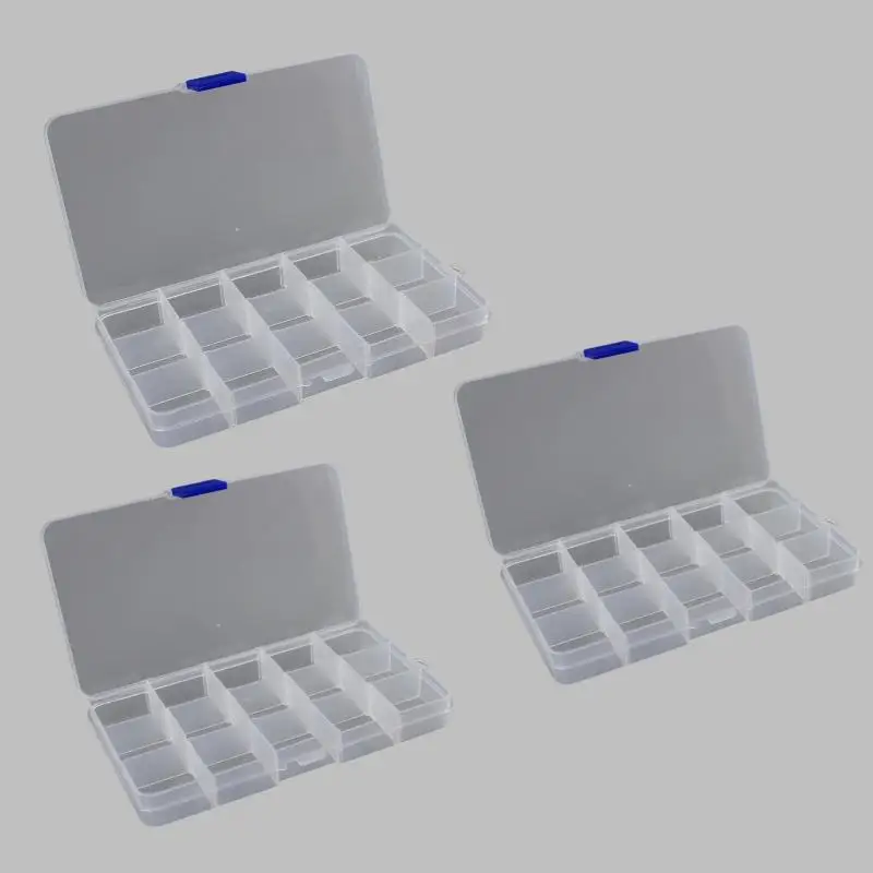 Practical Compartment Plastic Storage Box for Jewelry