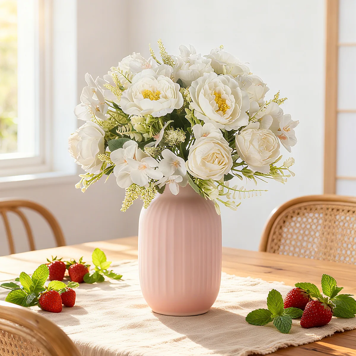 Simulated silk peonies, weddings, Valentine's Day, Eid al Fitr, Mother's Day, home decor, outdoor garden accessories