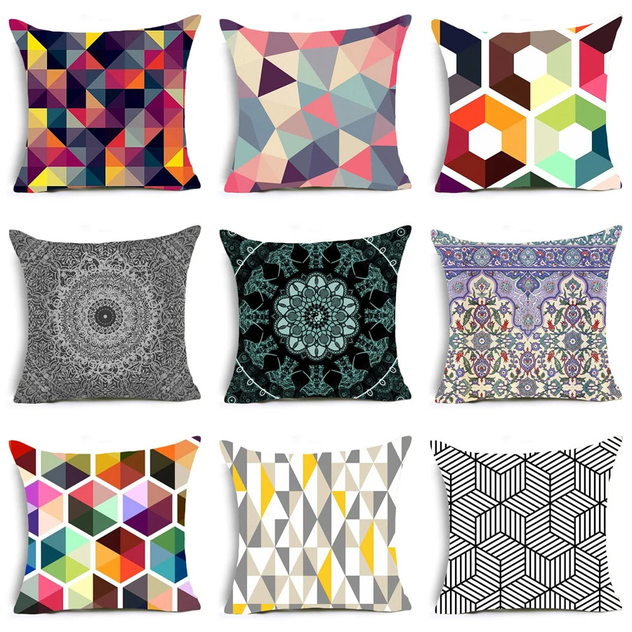 

Nordic Instagram Colorful Geometry Throw Pillow Cushion Fashionable Creativity