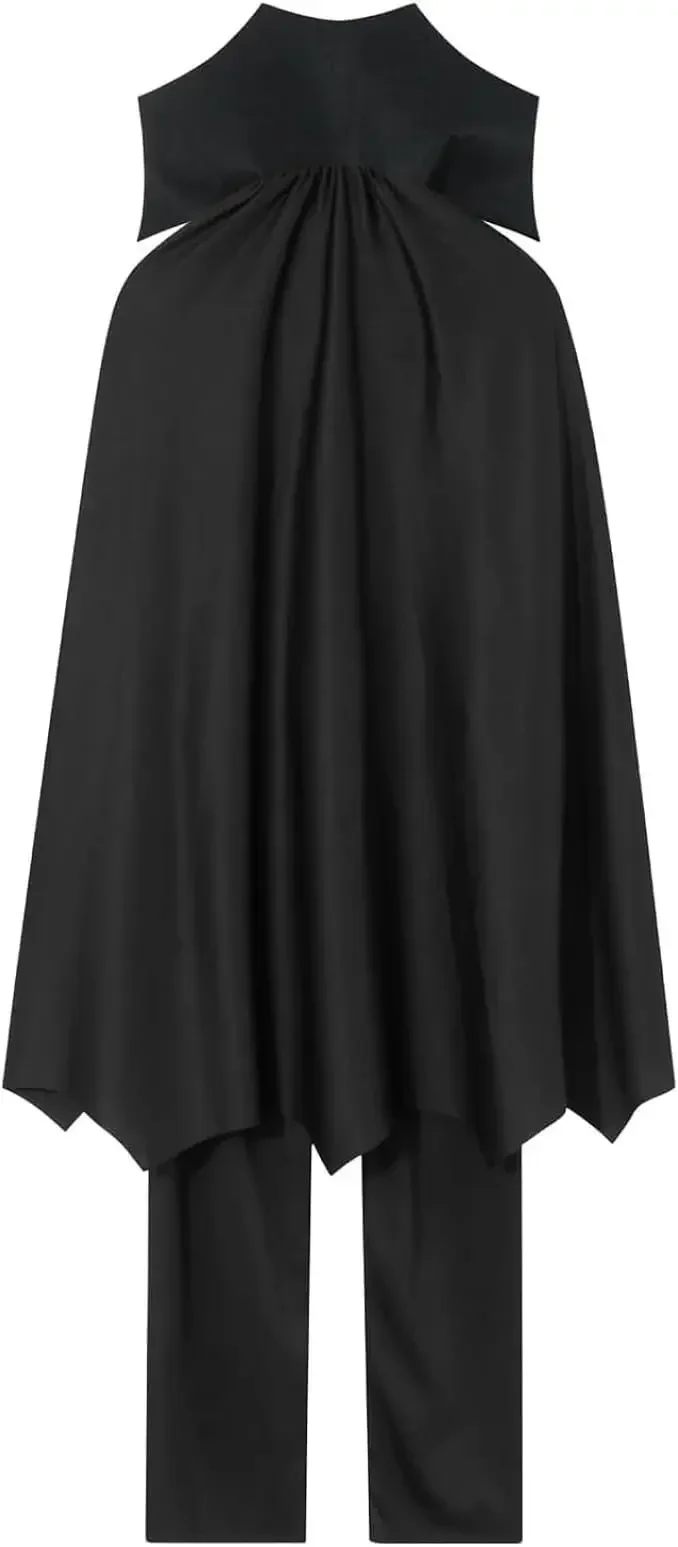 Kleinkinder Jungen Vampir-Teufel-Kostüm Samtweste Umhang Hosen-Set Halloween Karneval Schule Cosplay-Outfit – Detail 6