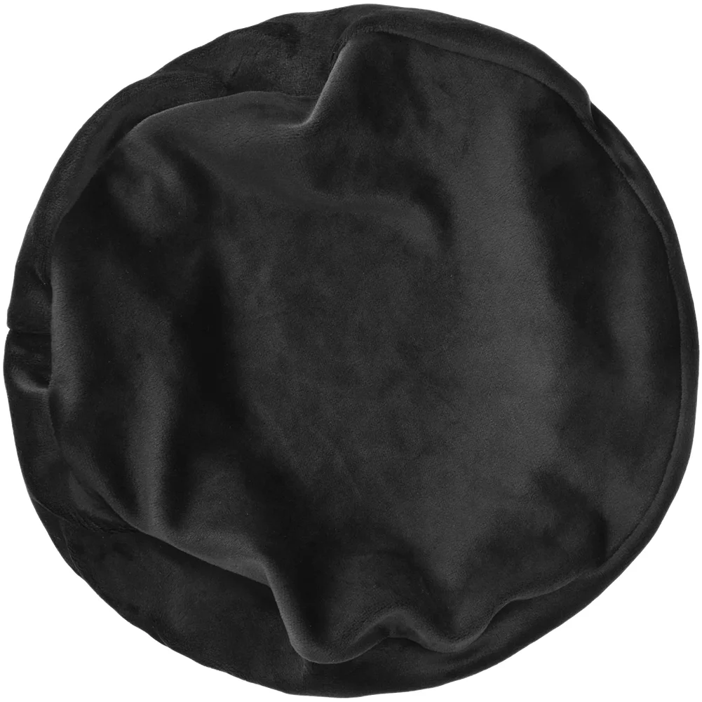 Turntable Dust Cover for Speaker Horns Elastic Drawstring Closure Short Plush 300g Spandex Fabric Black 47.5x47.5cm 28.5x28.5cm