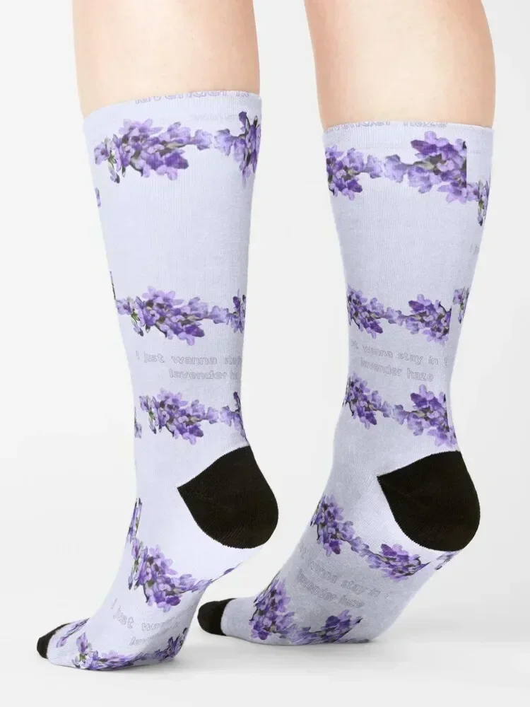 Lavender Haze Socks anime sport bright garter hiking Male Socks Women's