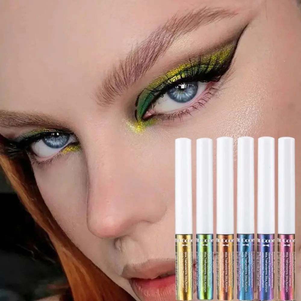 Slender Head Chameleon Liquid Eyeliner Sweat-proof Long-lasting Colourful Eyeliner Pencil Non Smudging Holographic Eye Cosmetics