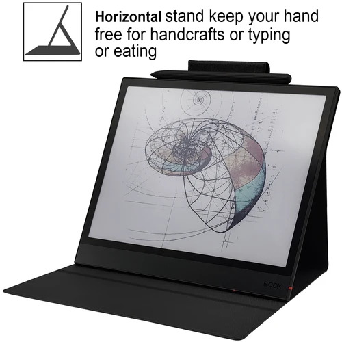 Imagen 2 del producto Funda con soporte magnético para Onyx Boox Note Air 4C/Note Air 3C (2024/2023), cubierta ultrafina con hebilla de bolígrafo magnético, apagado/encendido automático