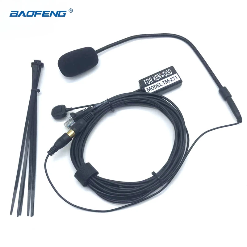 

Kenwood Finger PTT 8Pin Hands-free PTT Mic Microphone Speaker for TK-868G TK-768G TK-862G TK-762G TM-271 TM-471 TK-760 Car Radio