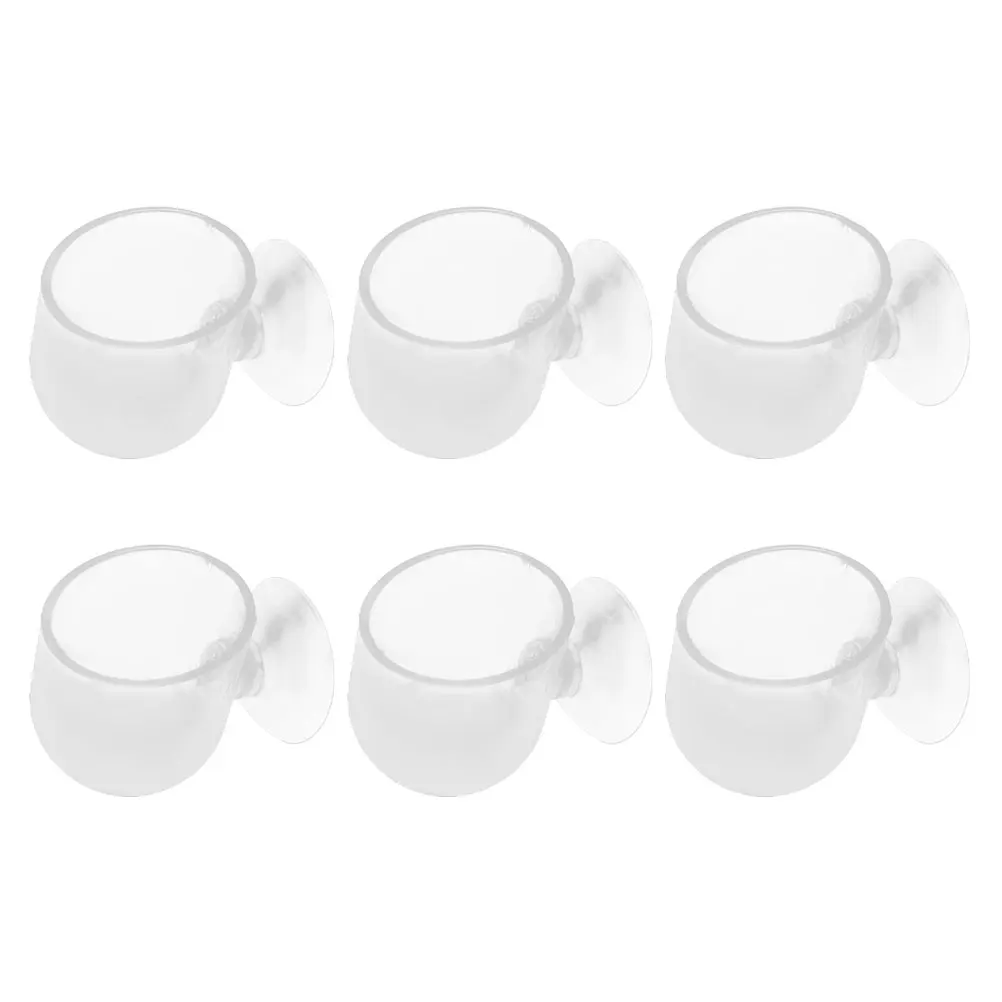 

6pcs Hydroponic Fish Tank Flower Pot Plant Cultivation Transparent Acrylic Holder Hanging Aquarium Suction Cup Multifunctional