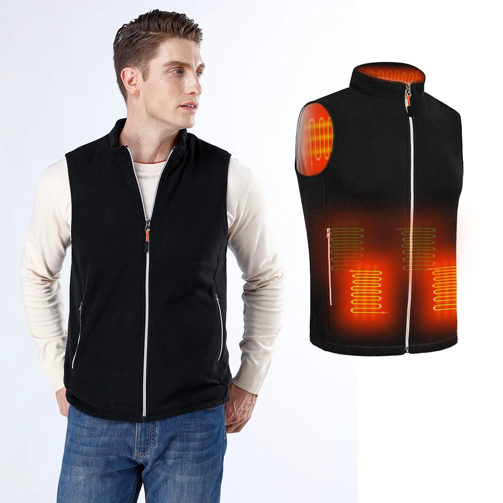 2024 Usb Heated Vest Men Women Clothes Rechargeable Warming Self Heating Vest Electric Heated Mens Jacket Clothing Thermal Coat