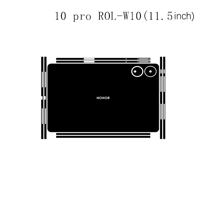 Pre-cut 1PCS Back+Side Skin Vinyl Stickers Cover Film For Huawei Honor Tablet 10 pro ROL-W10 11.5inch