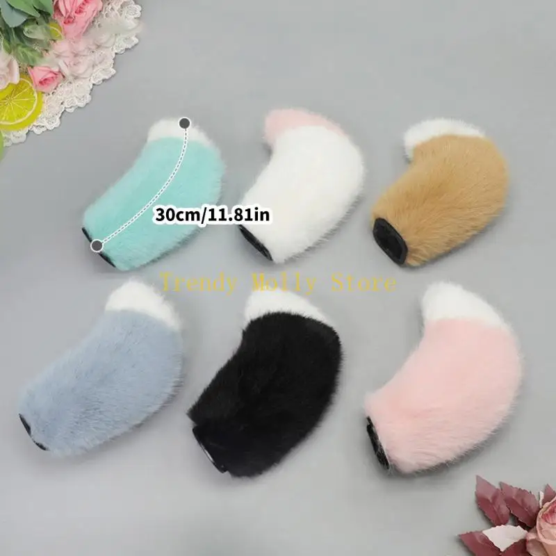 N5KB دعائم ذيل خروف واقعية مادة فخمة تأثير هز الصوت المنشط لأزياء المسرحيات المدرسية للتصوير الفوتوغرافي