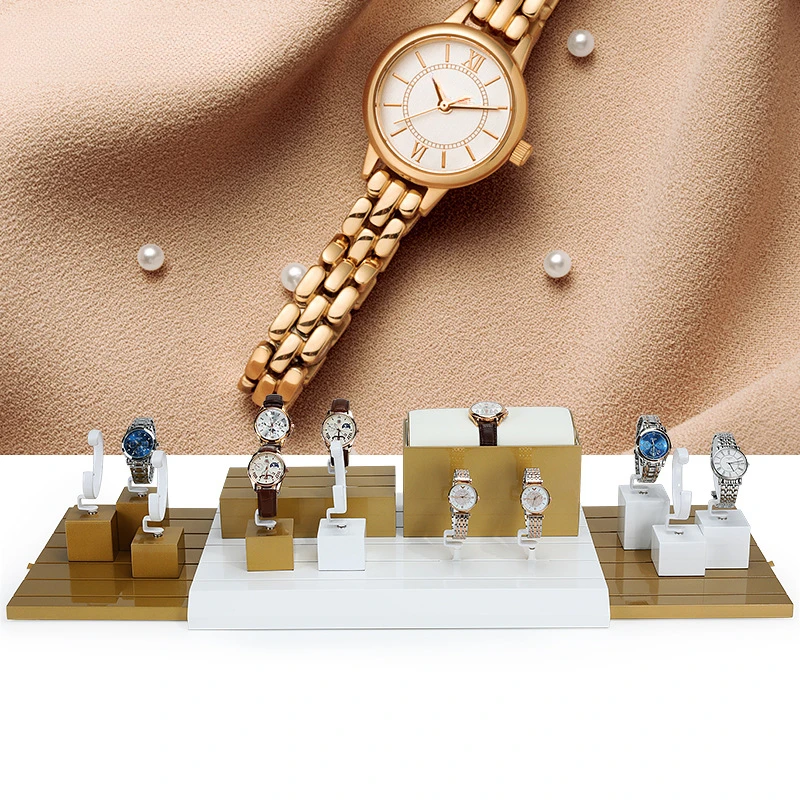 

Watch display rack, baking paint, watch storage, C-ring watch display counter, high-end watch prop rack set