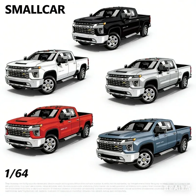 

Модель автомобиля SMALLCAR 1:64 Chevrolet S-10 American Pickup Truck - Литой сплав - Коллекционная модель для взрослых - Декоративный предмет