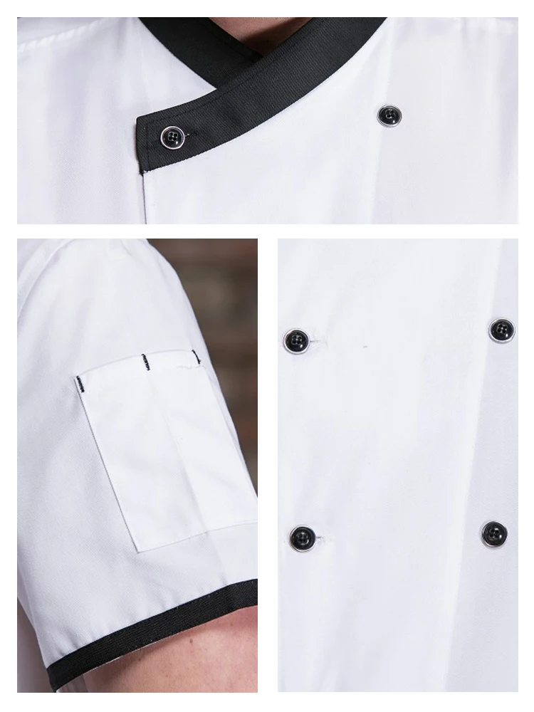 男性用レストランシェフジャケット,ホテルとキッチンのユニフォーム,ダイニングホールのユニフォーム,料理人のシャツ,パン屋とコーヒーショップ,ウェイターのダンガリー