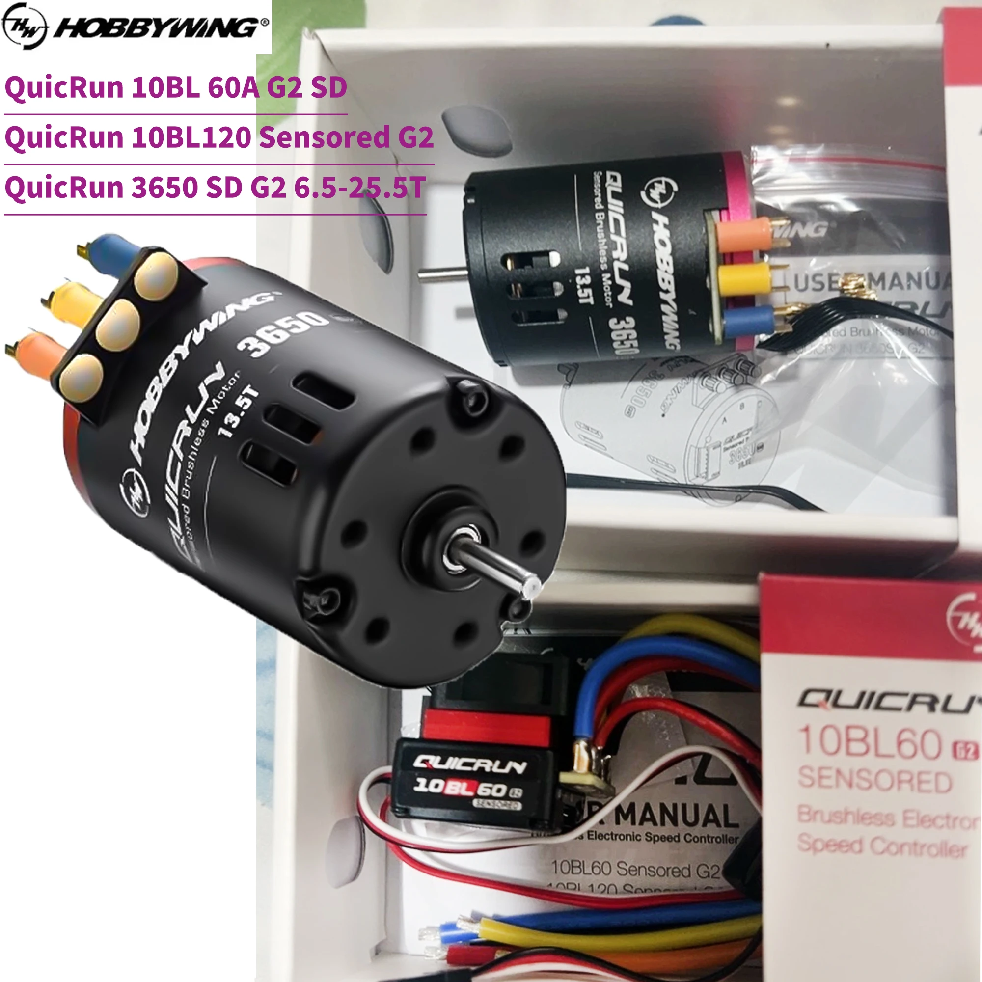 

Бесколлекторный регулятор скорости QuicRun 10BL 60A G2 SD/10BL120 Sensored G2