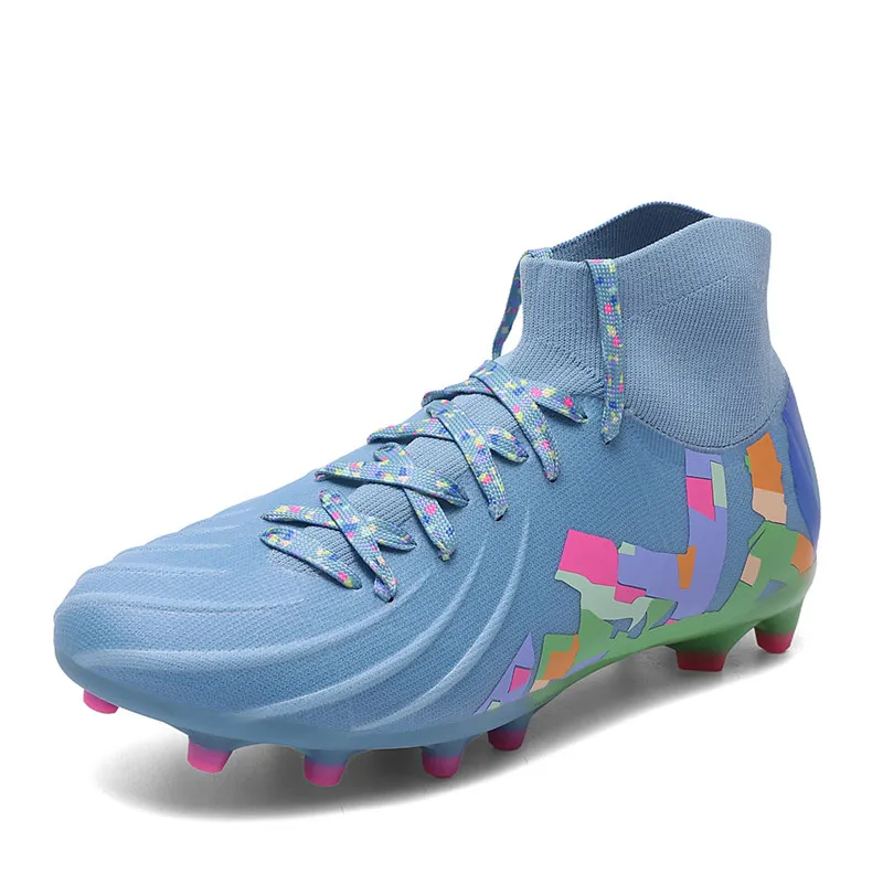 Professional Football Boots Men's Studded Boots Unisex Comfortable All-Purpose Grass Training Football Pitch Sports Shoes