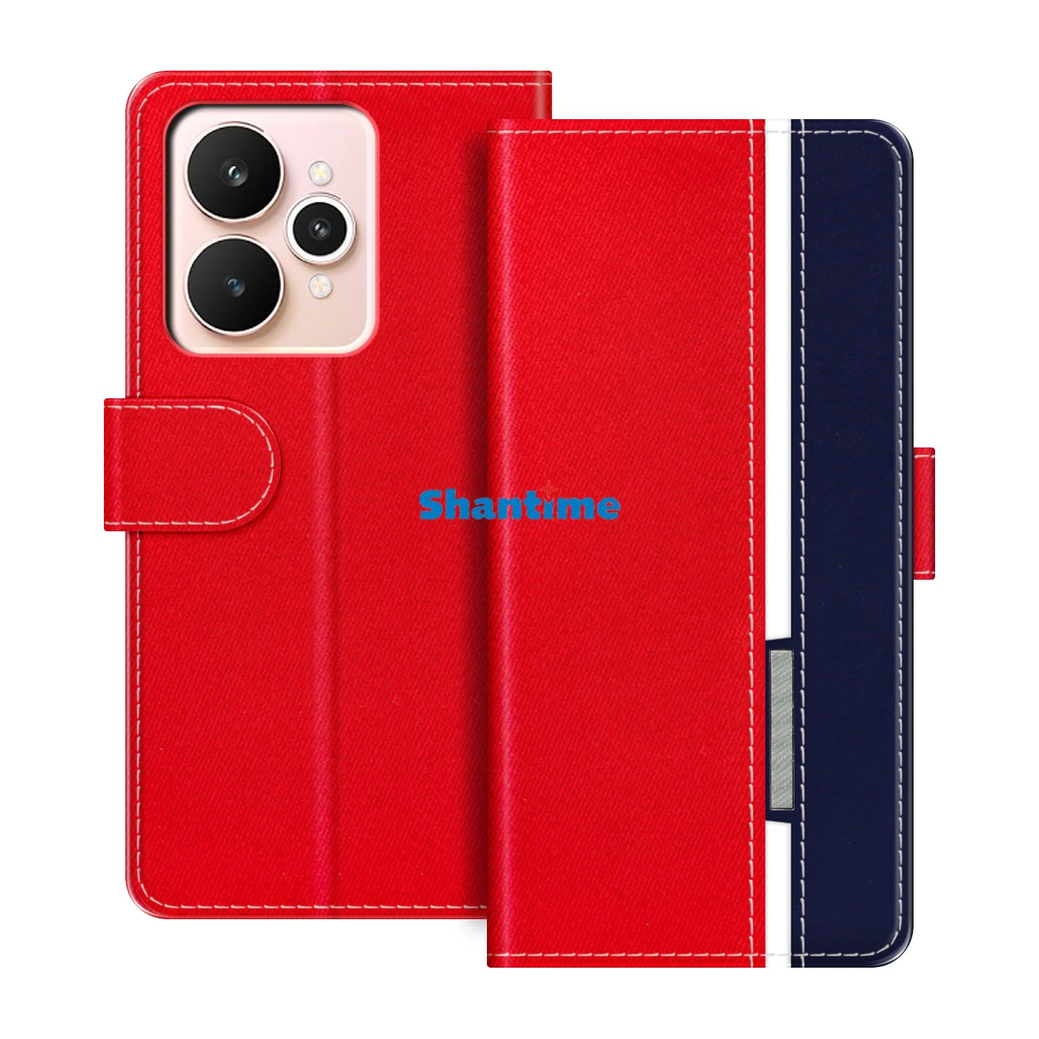 متوافق مع حافظة حماية OPPO Realme 15 5G ومحفظة كتب وغطاء للهاتف الخلوي وغطاء قابل للطي وحامل للهاتف الخلوي