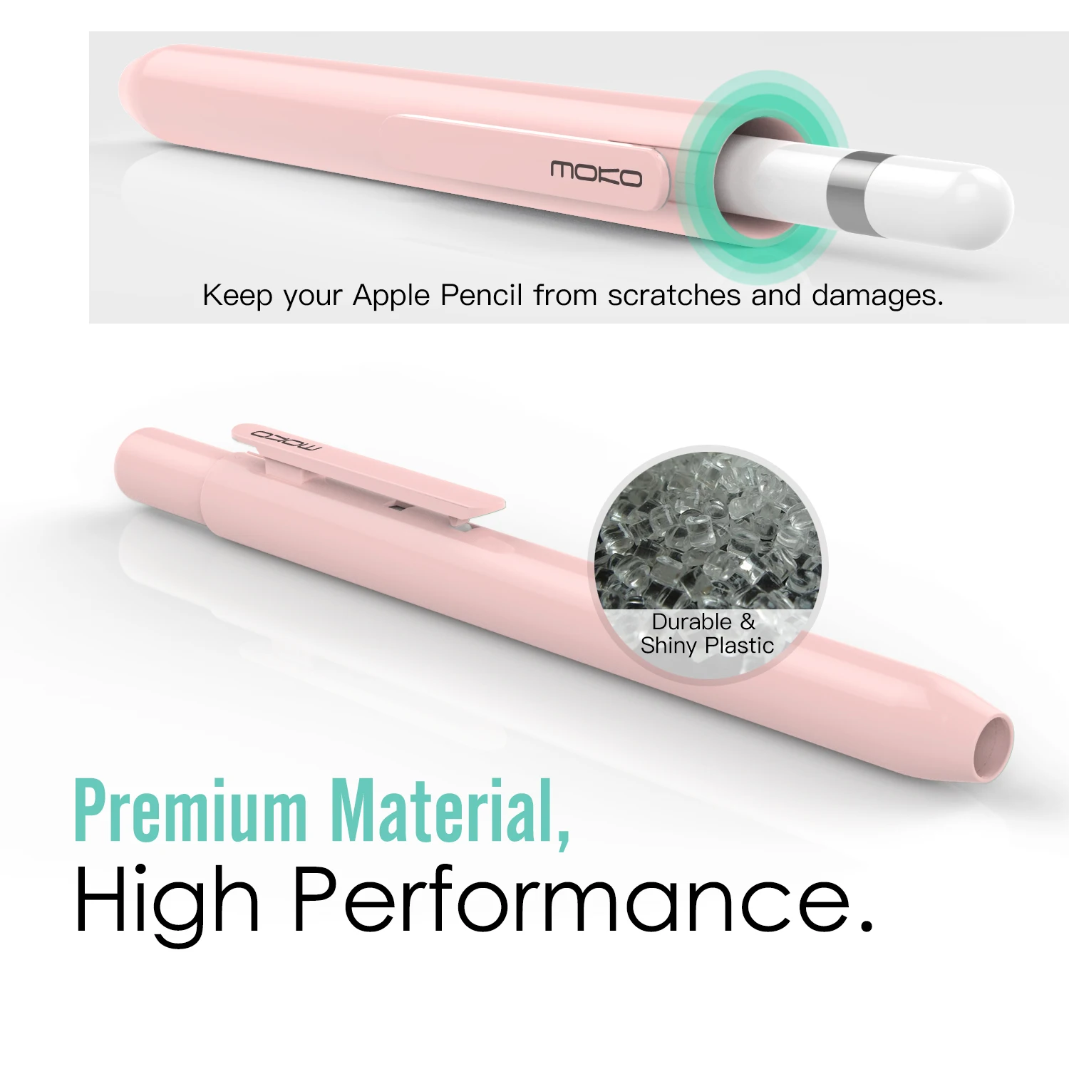 MoKo Holder Case for Apple Pencil 1st Generation,Retractable Apple Pencil Case Protective for iPad Pencil Sleeve Skin Cover