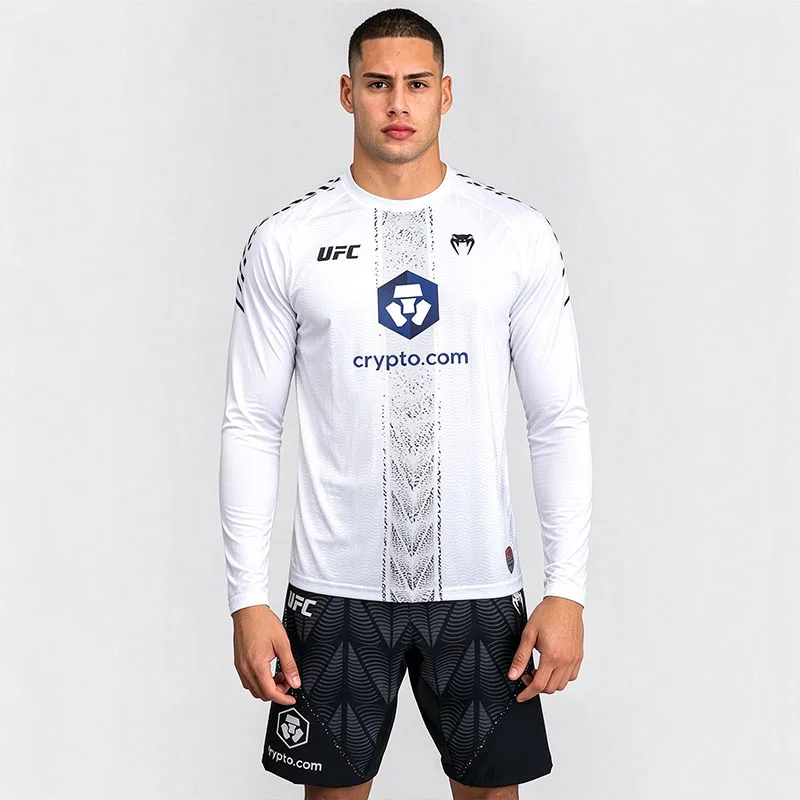2026 NEW UFC Men Long Sleeve BJJ Boxing Quick Dry Compression Gym Training Sports Jersey Combat competition top T-shirt S-5XL