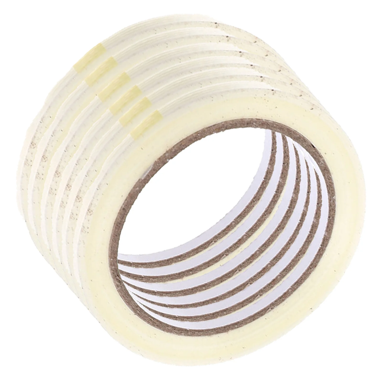 

6 Rolls Fiberglass Tape Transparent Heavy-Duty Self-Adhesive Tear-Resistant Sealing Tape for Bundling Home Repair and Industrial