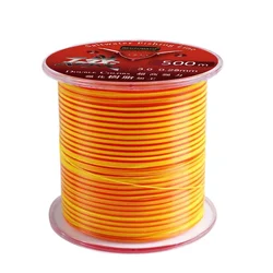 Monofilament Rock Fishing Line, 500m, Semi-floating, Double Color, Resistance, Sea Pole for Rock Fishing