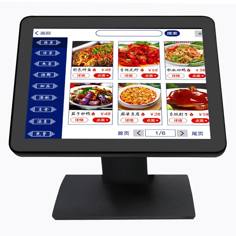

Display15-дюймовый емкостный сенсорный монитор для коммерческого супермаркета, ресторана, POS-машины, дешевая распродажа