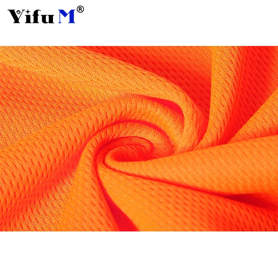 DIY Outdoor Shirt Fluorescent High Visibility Safety Work Shirt Breathable Work T Shirt Reflective Vest Tops Quick Dry Summer image 5
