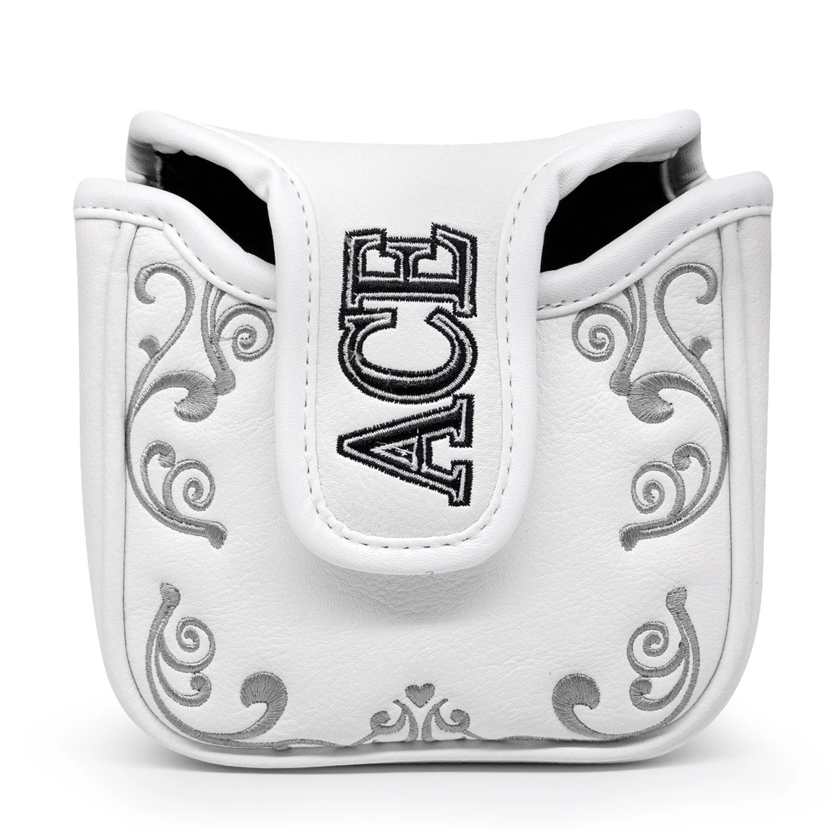 Gilmore-Golf Mallet Putter Cover, Golf for Mallet Headcover with Magnetic Closure, Elegant Printing, Premium Leather