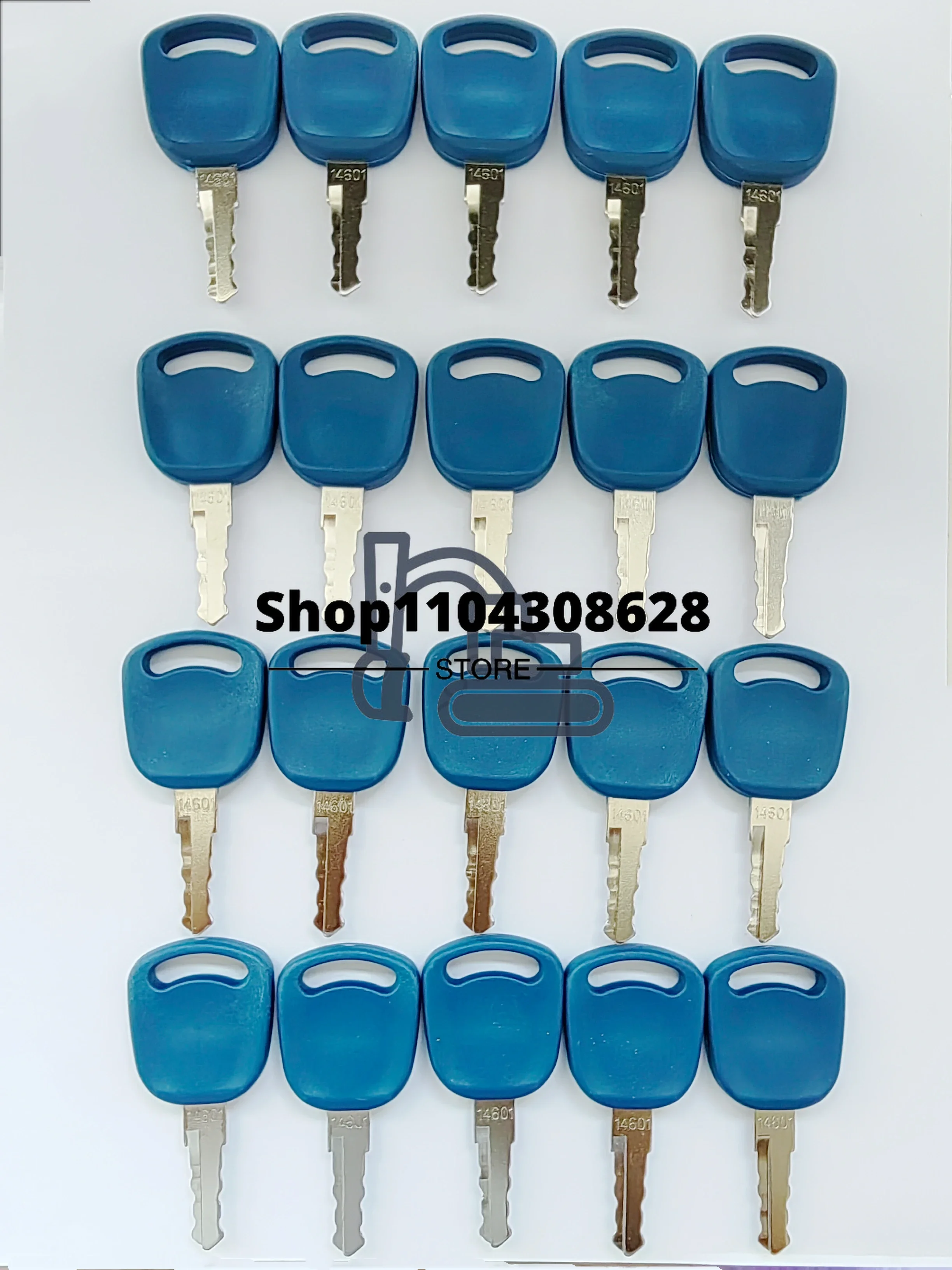 20PCS 14601 Key 82003267 82030143 Ignition Key for Case New Holland Excavator Tractors