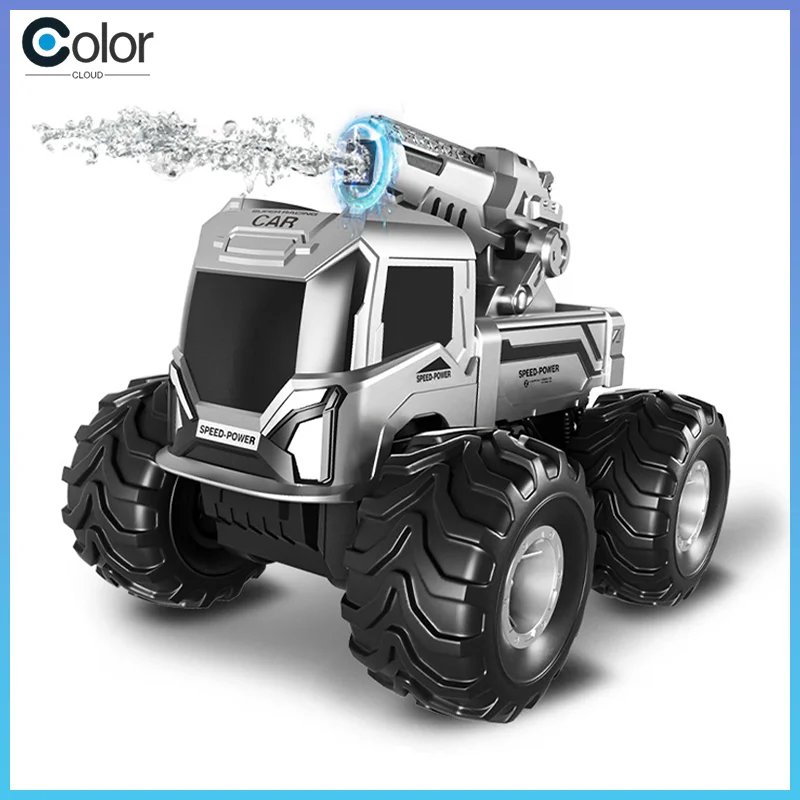 

Jjrc Amphibious Four-Wheel Drive Off-Road Remote Control Vehicle Can Fire Water Cannons And Is A Multiplayer Competitive Toy