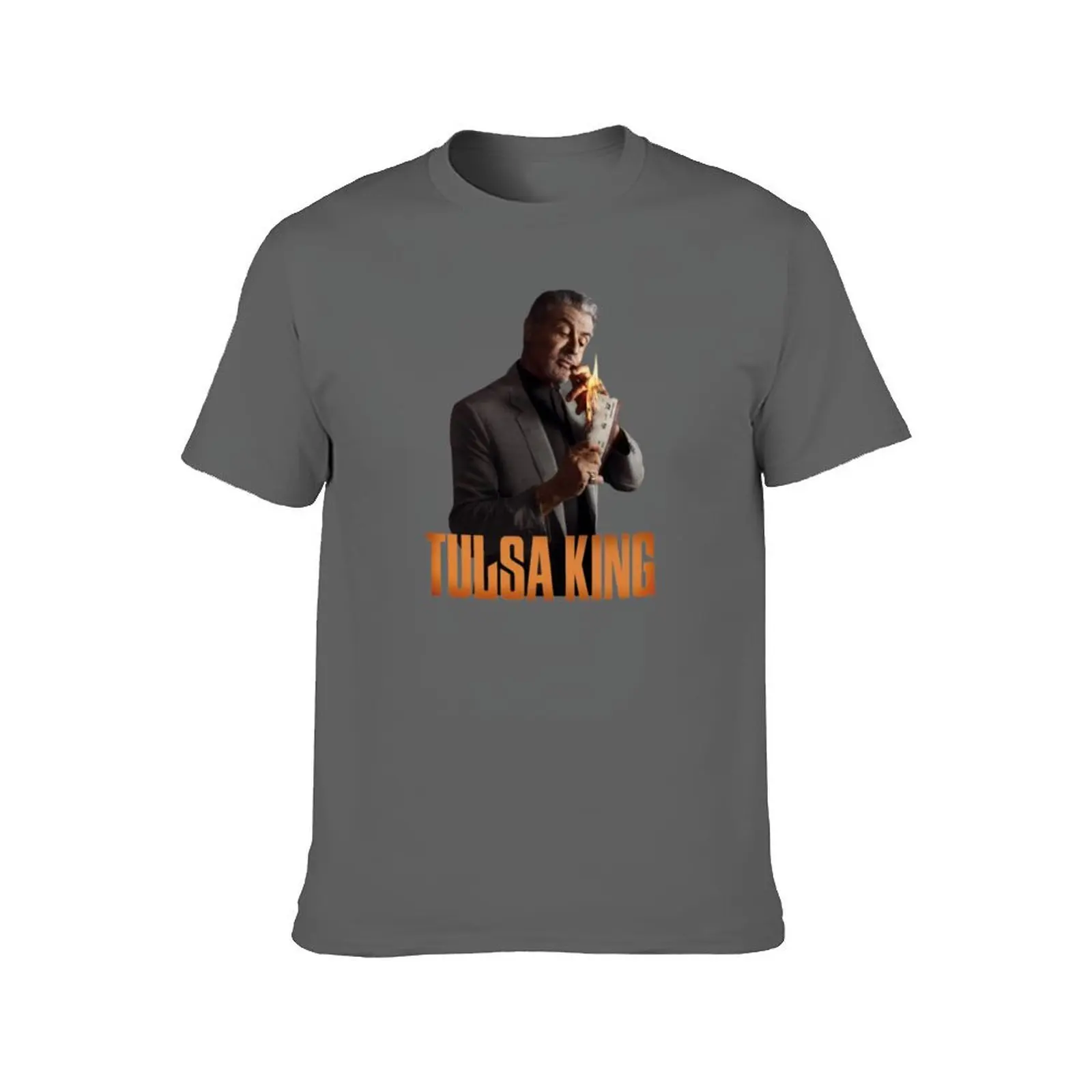 تي شيرت Tulsa King TV Show تي شيرت أساسي تي شيرت للرجال برسومات عتيقة من القطن تي شيرت