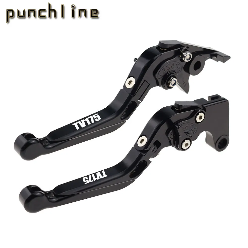 Fit For For ROYAL ALLOY TV175 Motorcycle CNC Accessories Folding Extendable Brake Clutch Levers Adjustable Set