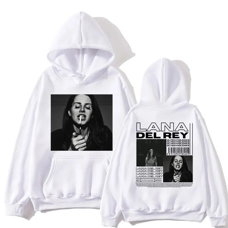 Singer Lana Del Rey Album Hoodie Men Women Vintage Fashion Hip Hop Sweatshirt Oversized Casual Fleece Warm Pullovers Streetwear