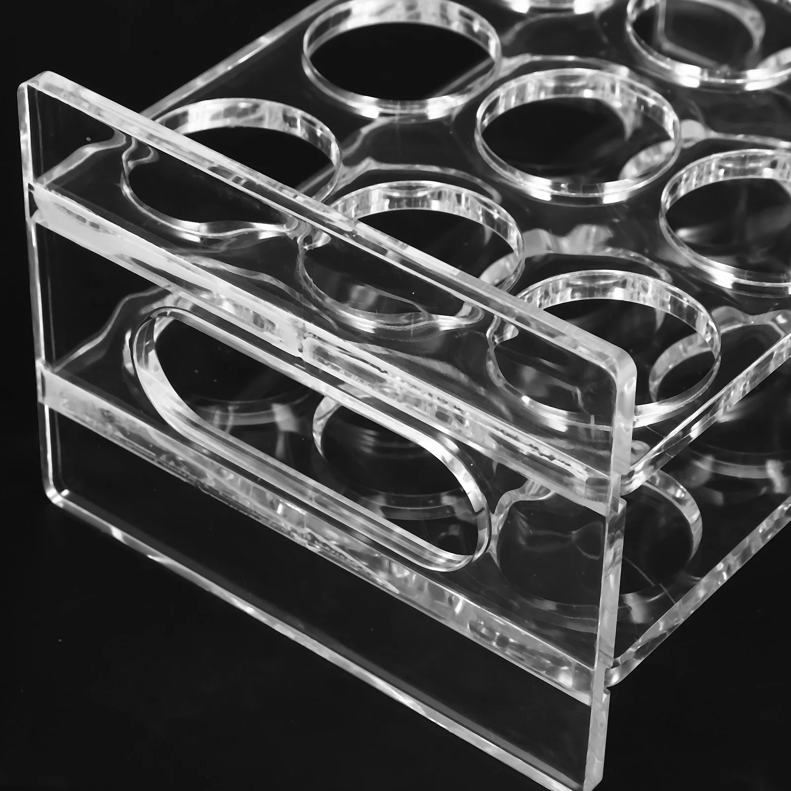 

Acrylic Shot Glass Holder Transparent Liquor Cup Display Rack Bar Drinkware Portable Lightweight Reusable Washable Simple