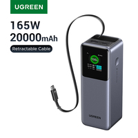 UGREEN 165W Fast Charging Power Bank 20000mAh PD3.0 PowerBank for Laptop Notebook 100W Fast Charge External Battery