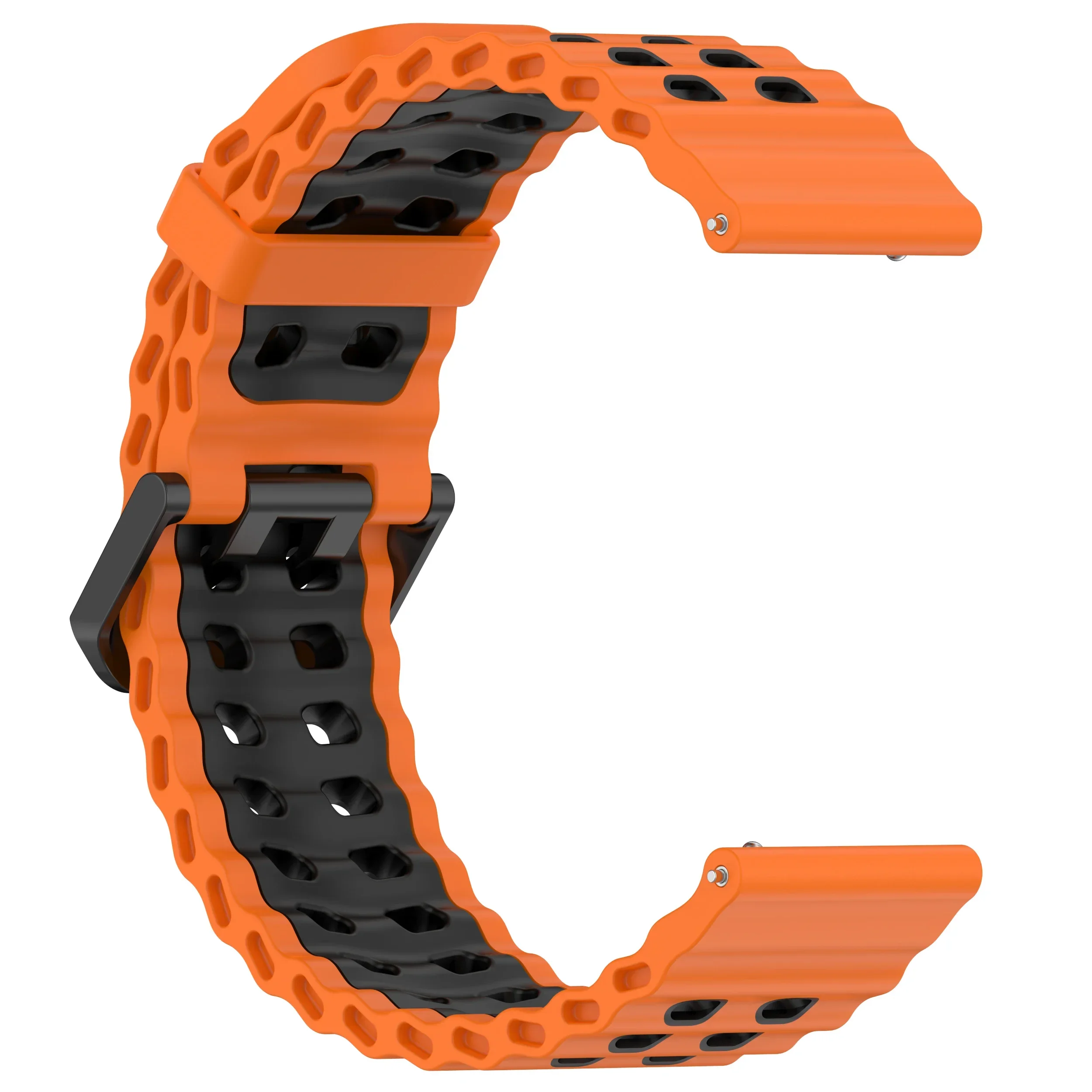 22 mm atmungsaktives Silikonband für Amazfit T-Rex3 Pro 48 mm Armband für Amazfit Cheetah Pro/Round/Helio/Balance 2/GTR 4 3 2/Bip 6 5 – Detail 11