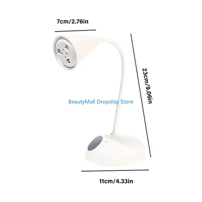 40JD 24W Luz uña para uñas gel Lámpara uñas flexible secadora uñas recargable secador uñas seco rápido secador