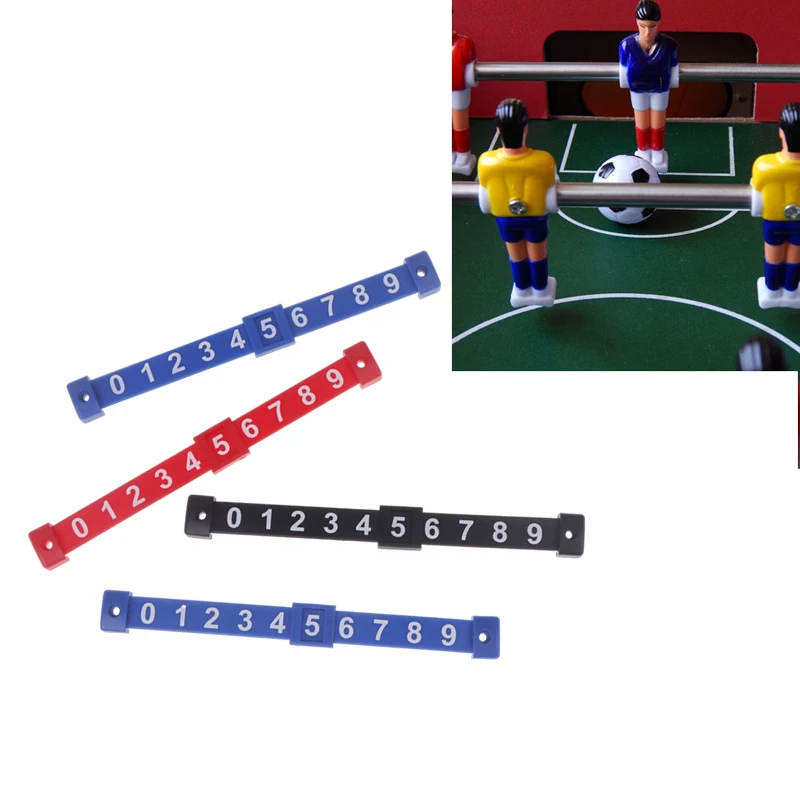 2Pcs Foosball 카운터 마커 테이블 게임 득점 단위 축구 키퍼를위한 10 개의 숫자 표준 테이블 스코어 보드