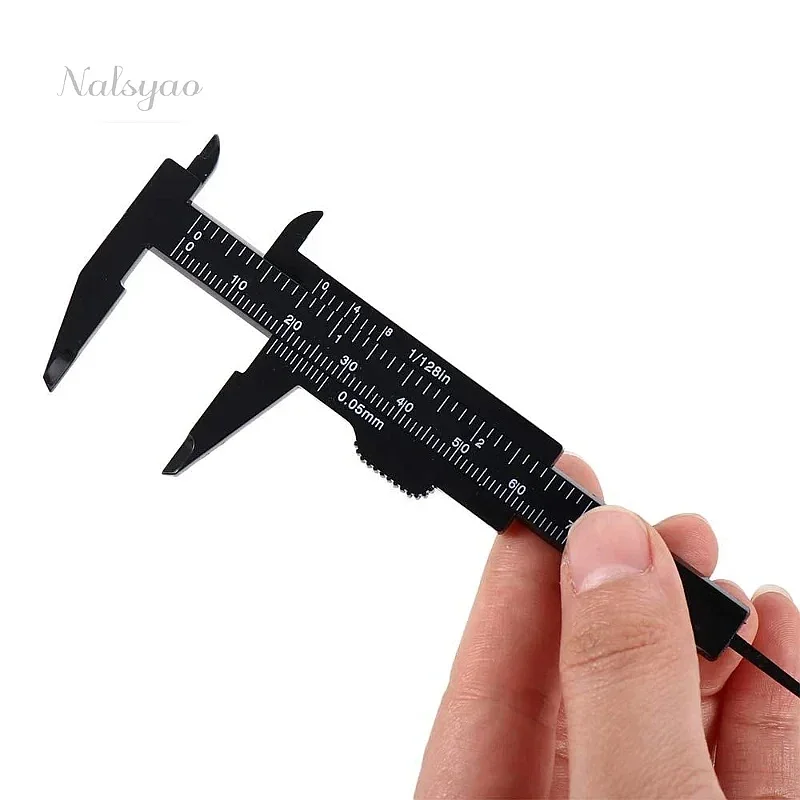 Portable 80mm Caliper Ruler Permanent Makeup Measurement Tool Plastic Eyebrow Vernier Caliper Tattoo Microblading