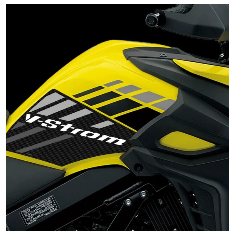 

Подходит для Suzuki V-STROM650 DL650 15-22, модифицированный топливный бак, нескользящая сторона с наклейками на топливный бак, украшение для мотоцикла
