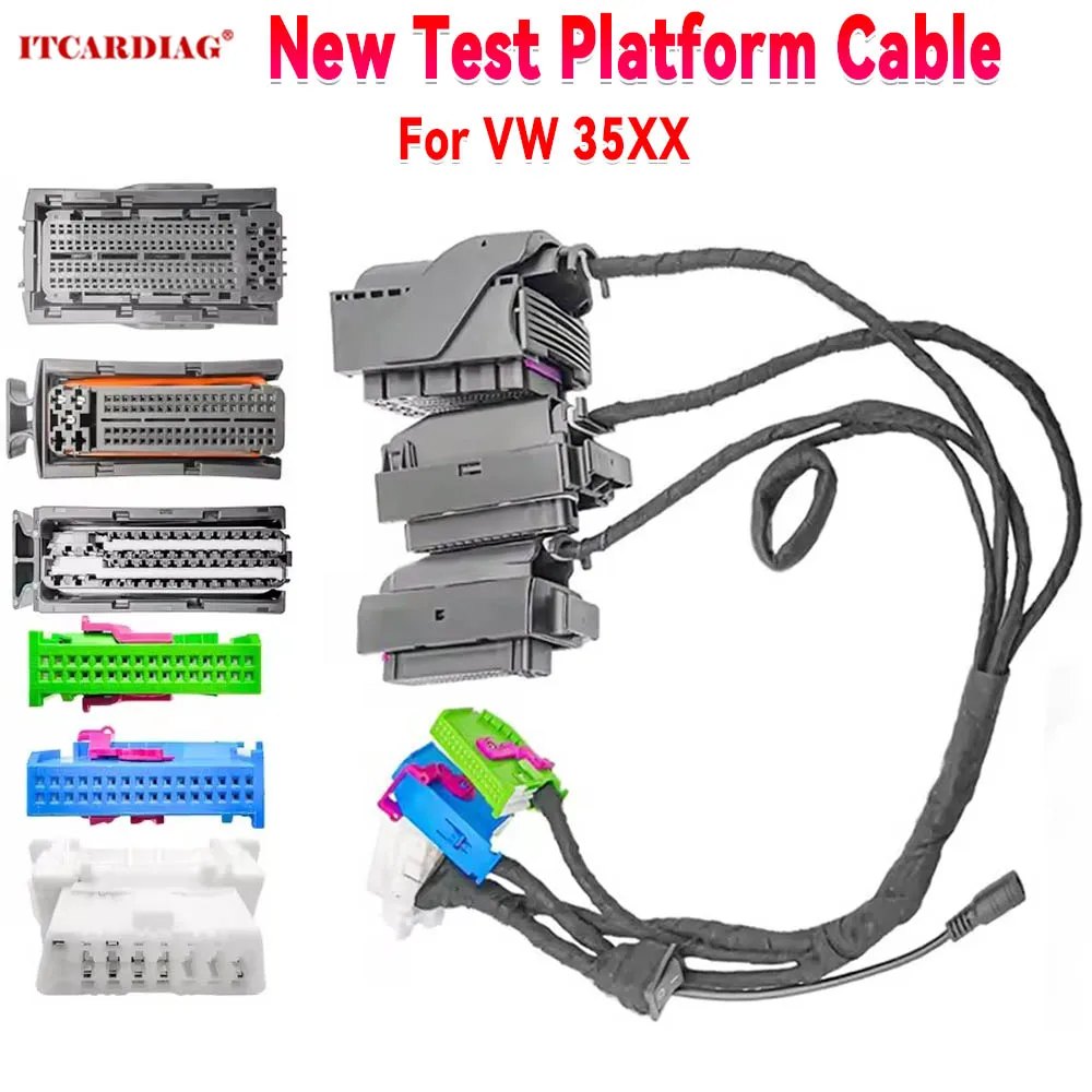 New Test Platform Cable For VW 35XX Immo Models Diagnostic Cable For V-W Dashboard ECU Adapting Key Making Adapter Cable