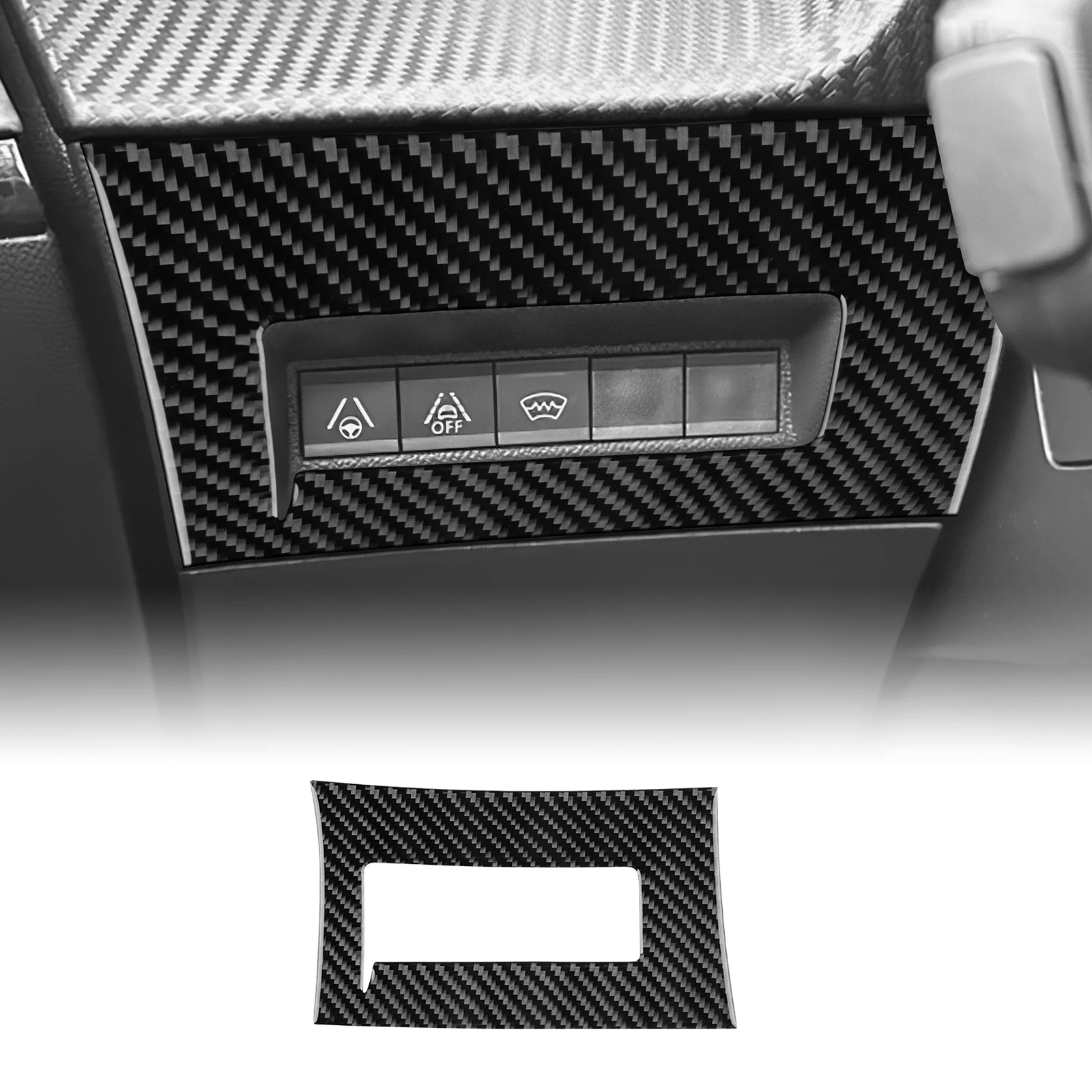 

Real Soft Carbon Fiber For Peugeot 208 e-208 2020 2021 2022 2023 2024 2025 LHD RHD Car Headlight Adjustment Frame Trim Sticker