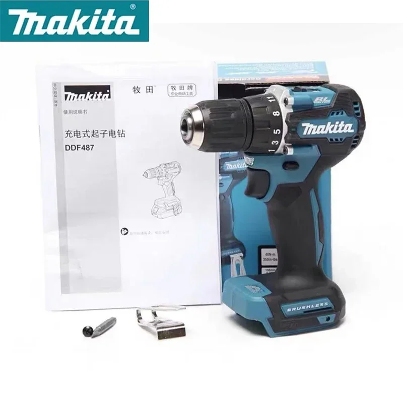 Makita DDF487 18V LXT Cordless Brushless Drill Driver 13mm 1700rpm Compact Driver Drill Power Tool Electric Screwdriver DDF487Z