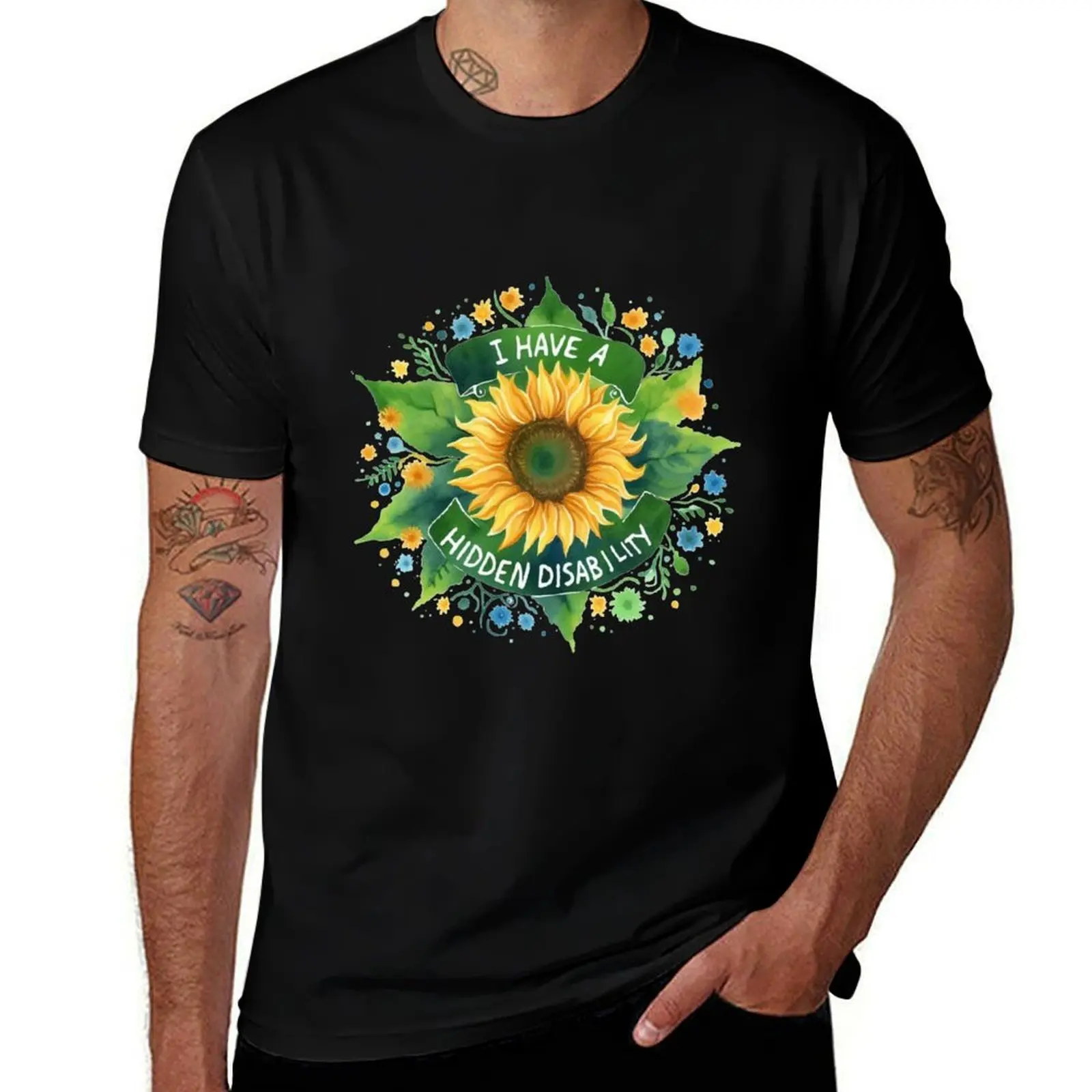 I have a hidden disability T-Shirt Casual Fashion Short Sleeve Cotton T-Shirt