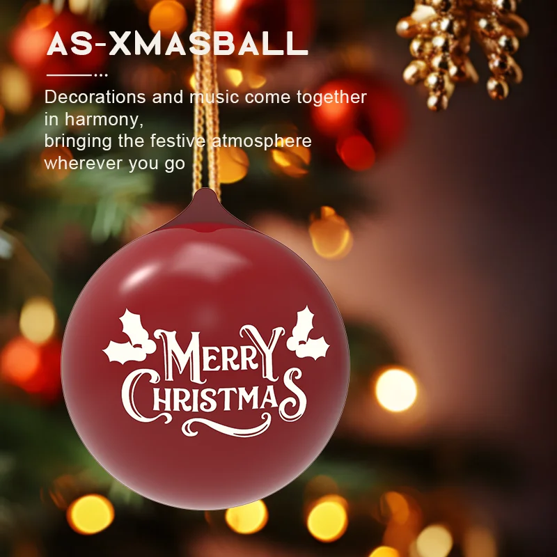 Christmas ball Bluetooth speaker TWS portable Christmas light speaker Christmas gift New Year gift decoration Christmas tree
