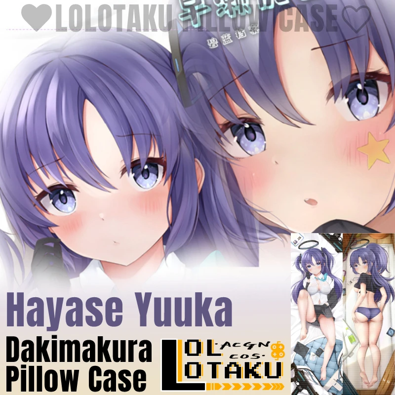 

Hayase Yuuka Dakimakura Blue Archive Game Pillow Case Sexy Hugging Full Body Pillowcase Cushion Cover Home Bedding Decor Otaku