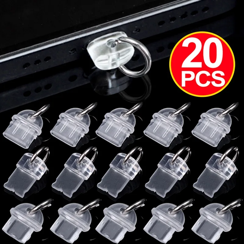 

Transparent DIY Anti Dust Plug for IOS/Type C/Micro Cellphone Charging Port Plug Cap Protective Cover for IPhone Samsung Stopper