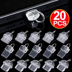 Transparent DIY Anti Dust Plug for IOS/Type C/Micro Cellphone Charging Port Plug Cap Protective Cover for IPhone Samsung Stopper