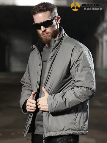 Archon Titan chaleur réfléchissant tactique coton coupe-vent veste automne et hiver chaud militaire ventilateur coton imperméable veste hommes